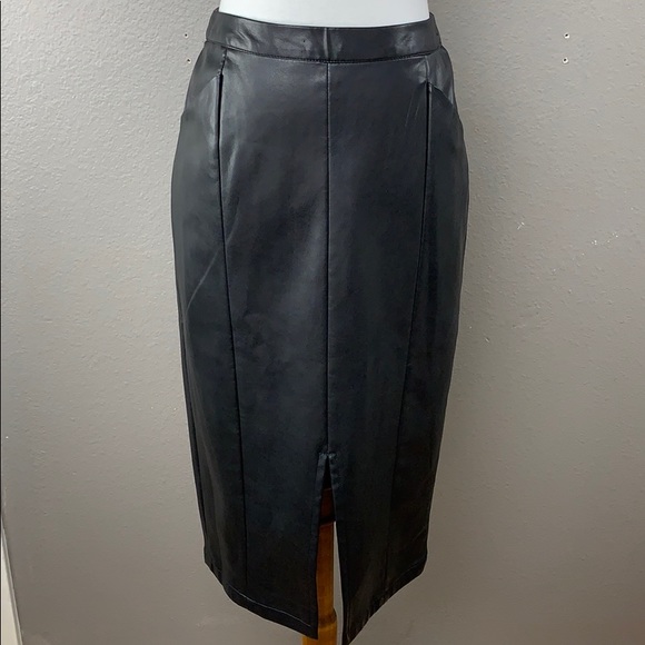 Who What Wear Dresses & Skirts - Vegan Leather Pencil Midi Skirt